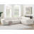 129.5" Minimalist Style Modular Sectional Sofa,6 Seat Wrinkle-Resistant Chenille Couch Set,2 PC Free Combination,Modern Cloud Sofa Set For Living Room,No Assembly Require