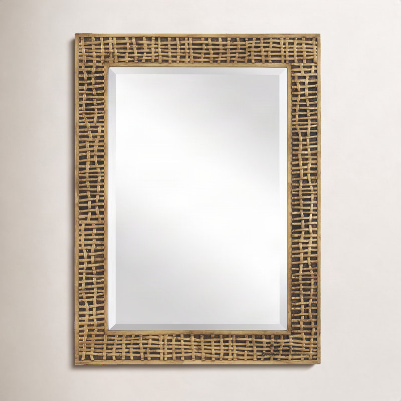  Woven In Time Gold Mirror