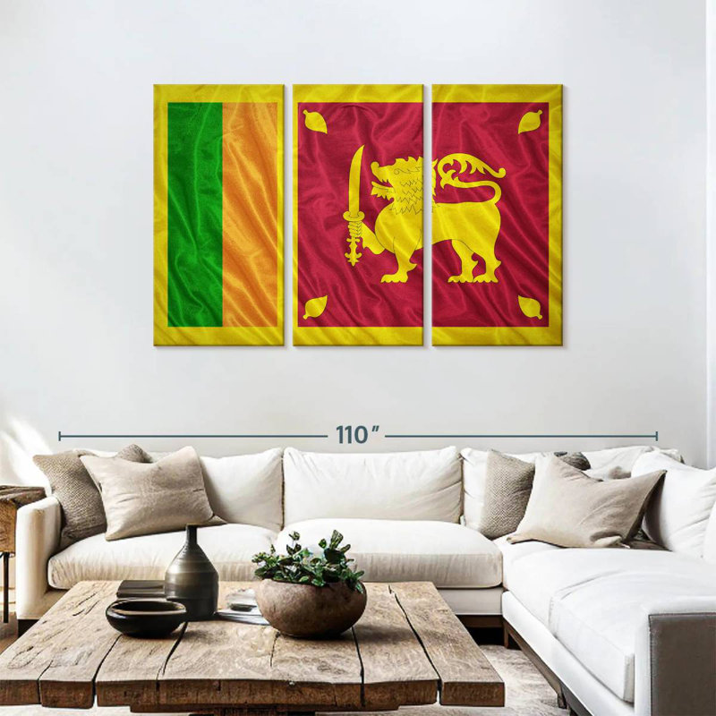 Shiny Sri Lanka Flag