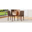 Chaise de salle à manger en tissu 2 pièces