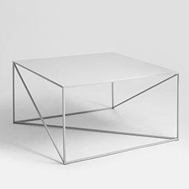 Quiana Frame Coffee Table, H45 x L80 x W80cm, Grey