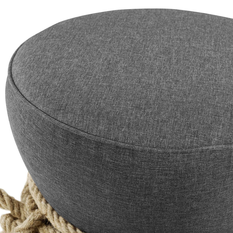 Repose-pieds Beat Nautical Rope, Polyester gris