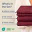 Ensemble de draps de qualité supérieure, doux et infroissables - Ensemble de draps de luxe ultra doux et de qualité supérieure-127309043-127309074