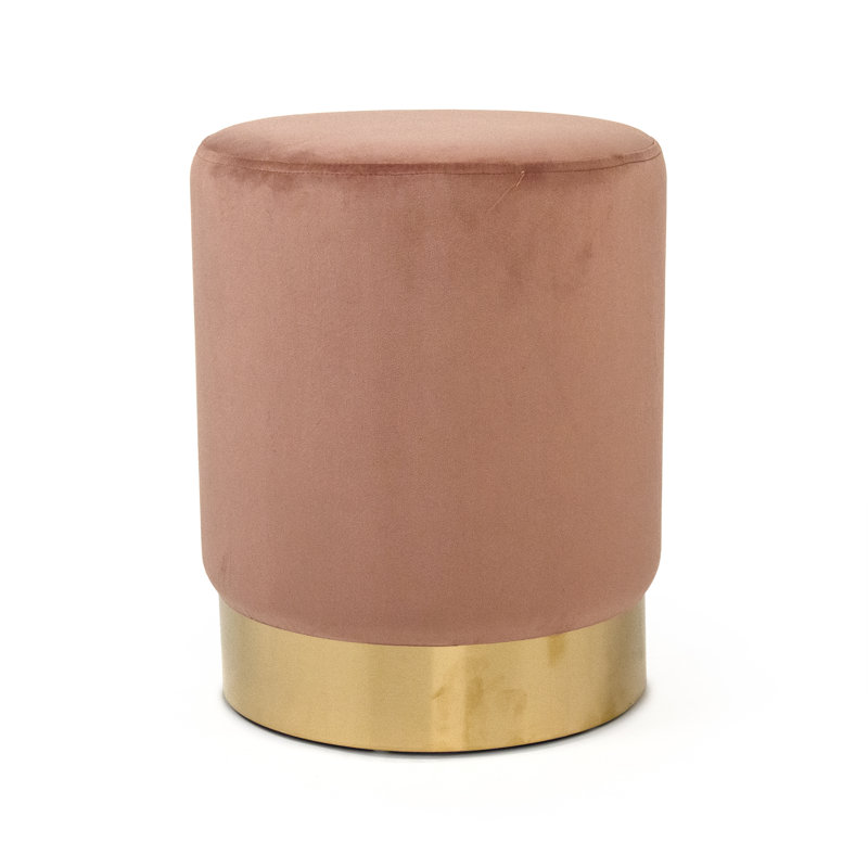 Sabio Upholstered Vanity Stool, Pink