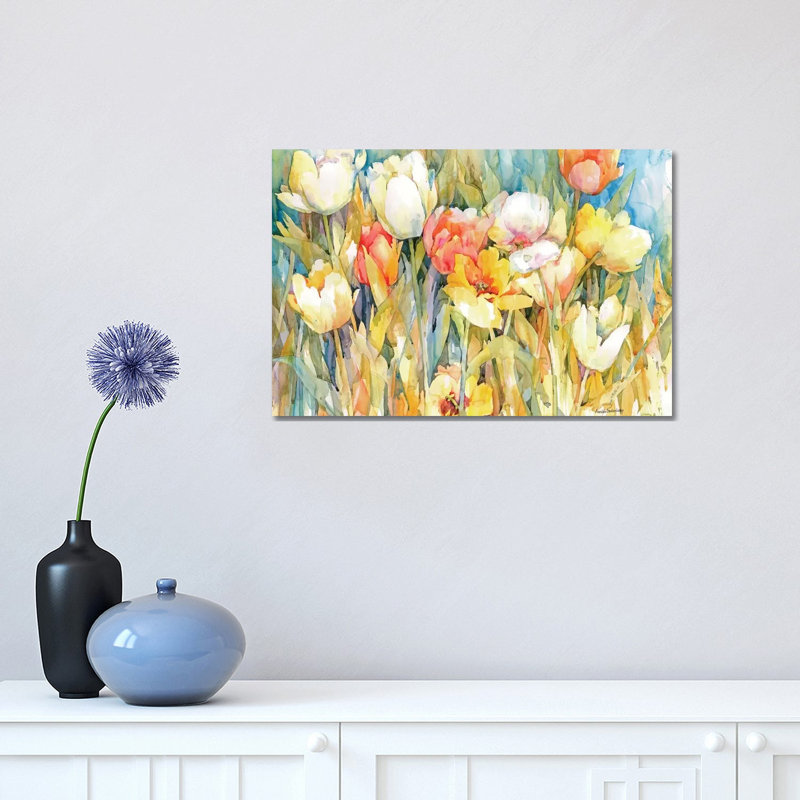 Tulip Team 1 Piece Wrapped Canvas Painting, 30.48 cm H x 45.72 cm W