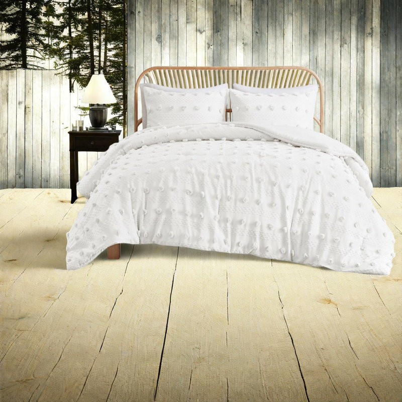 Luxurious King Bedding Set, Polyester Comforter With Jacquard Design, Home Elegance