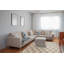 Gray Hand-Knotted Wool Nested Diamond Motif Geometric Modern Contemporary Carpet Rug-1381146744