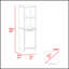 Armoire garde-manger Forester à 1 tablette avec tablettes ouvertes spacieuses, parfaite pour les cuisines modernes et les petits espaces.