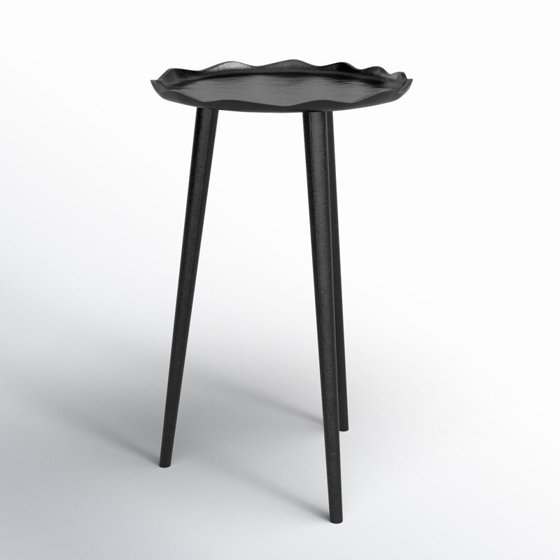 Avelines 22" Tall End Table, Black