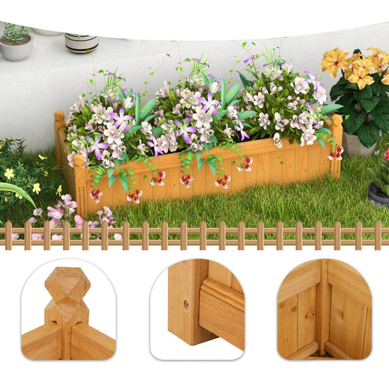 Lit de jardin surélevé en bois 4 pi x 1,5 pi Abdella