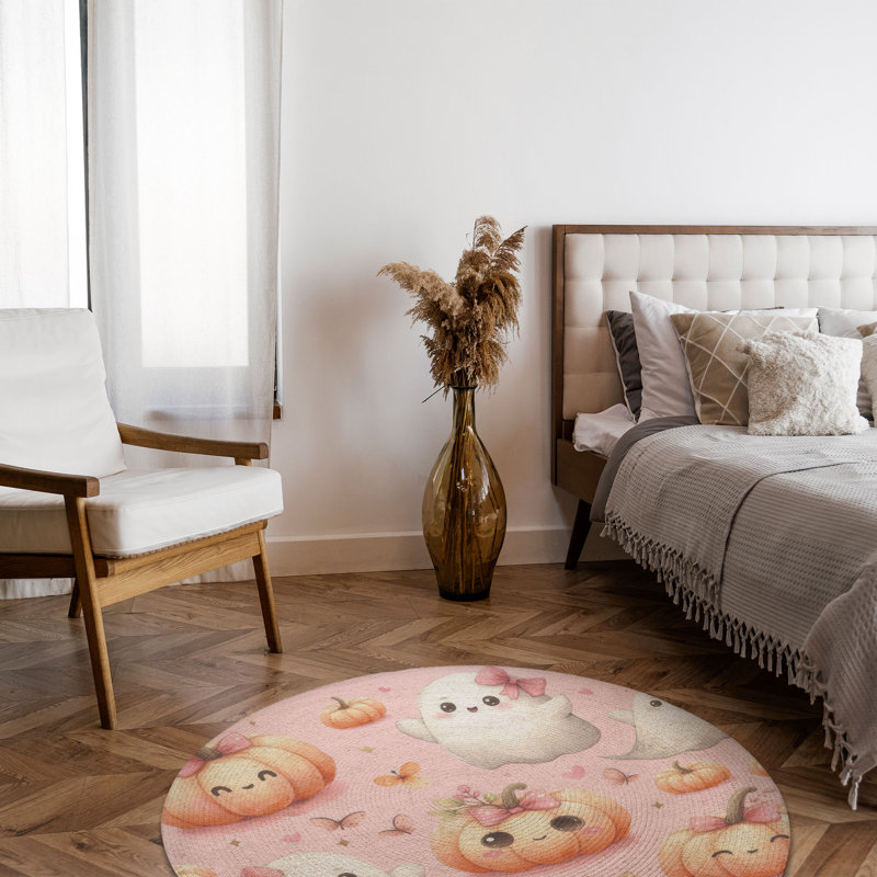 Tapis tressé Boo & Gourd, Rond 5 pi