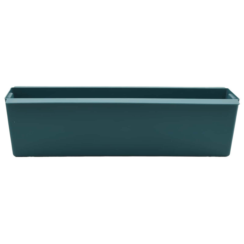 Planter, 9.5cm H x 36cm W x 13.5cm D, Green