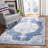 Barcus Oriental Navy/Ivory Area Rug-998945018
