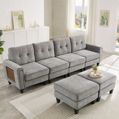 Modern Sectional Sofa 115" U-Shaped Sofa