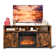 Rustic Brown Hanady For 70 Inch Tv Farmhouse Entertainment Center with Electric Fireplace Included