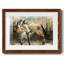 Lodge Twilight I - reproduction encadrée rustique avec tableau mat-1120961698-1120961709