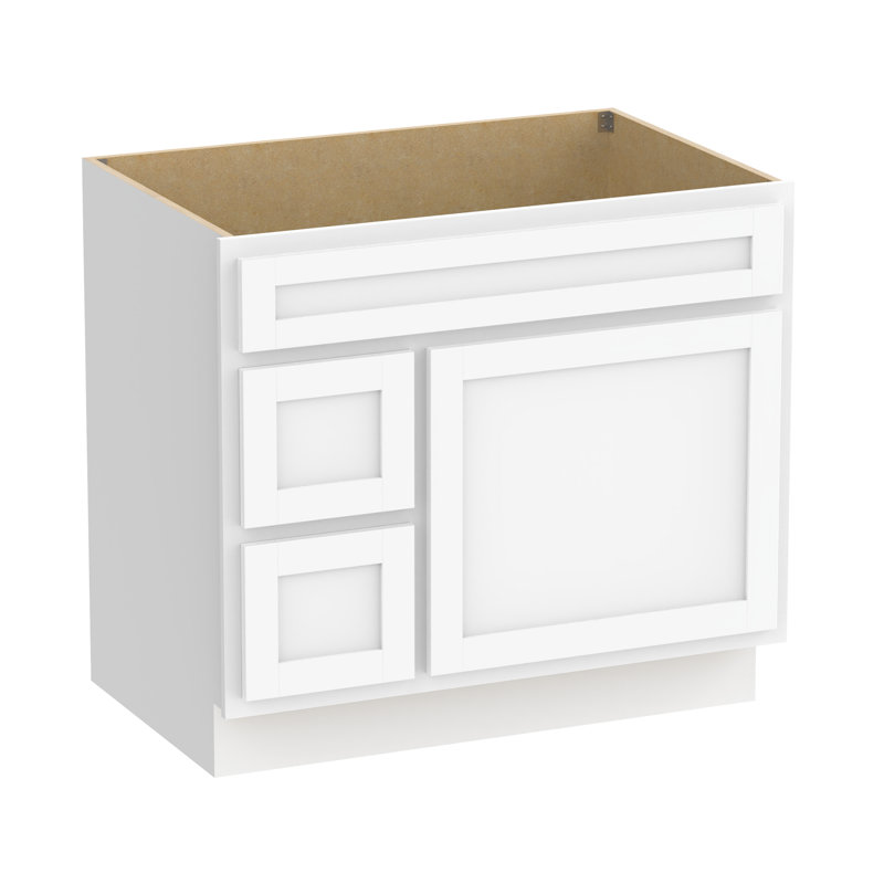 36'' Single Bathroom Vanity Base Only, White
