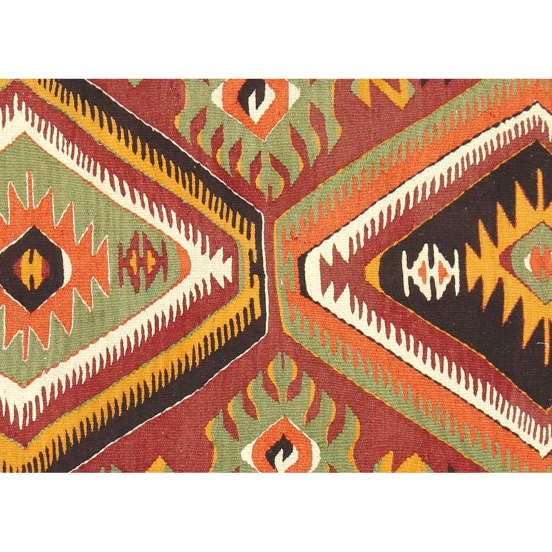 Runner One-of-a-Kind 3'3" X 11'3" 1960s Runner Wool Area Rug in