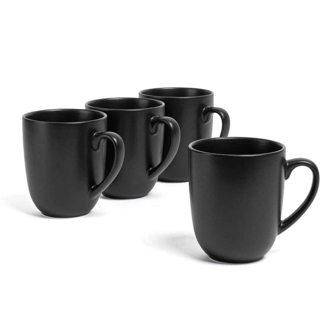 over&back Coupe Semi-Matte Hand-Finished Stoneware Mugs (Set of 4) over&back 