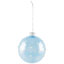 Boules de Noël en verre brillant avec gouttes de perles - 3 po (80 mm) - bleu et vert - 4 carats