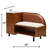 Leslyn Leather Bedroom Bench With Cabinet