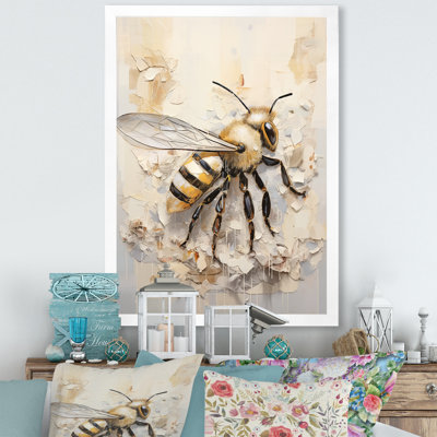 Minimalisme «Buzzing Bee I» sur toile