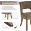 Ensemble de 4 chaises de salle à manger rembourrées-1205153977