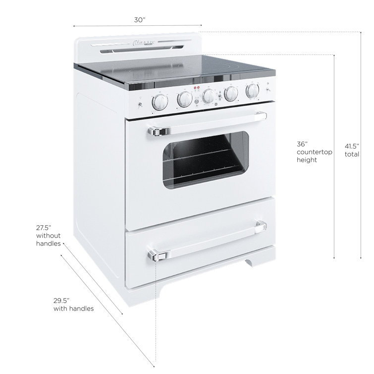 Unique Appliances Classic Retro 30 5 element Freestanding