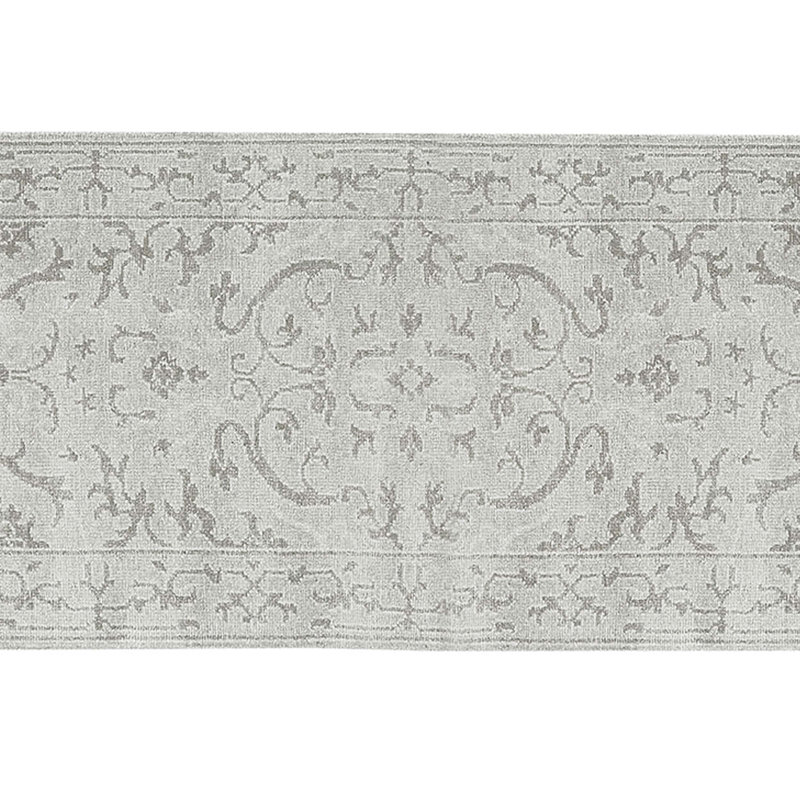 Hand-Knotted High-Quality Light Blue Runner