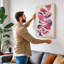 Flowing Ribbons Modern - Wrapped Canvas-1675657579-1675657582