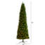 Arbre de Noël élancé vert pin artificiel avec lumières DEL-1211330151