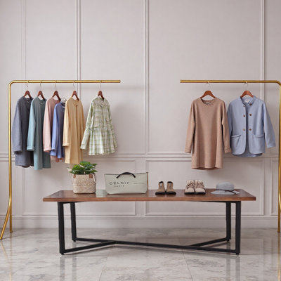 Simple display table of clothing store
