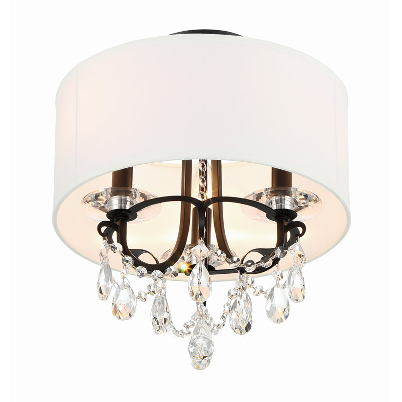 Plafonnier vibrant doré 3 lumières Havant, Noir