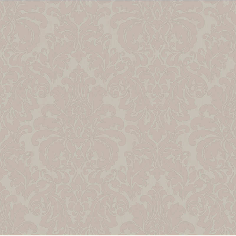 Rouleau de papier peint métallique L 33 pi x l 20,9 po Kristen, Rose