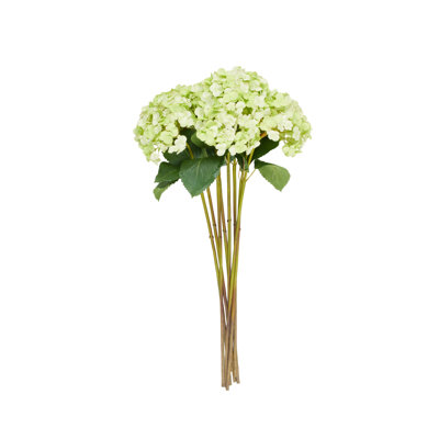 Cole And Grey Faux Foliage Tall Hydrangea Artificial Flower Stem