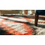 Flatweave Wool Geometric Area Rug in Gray