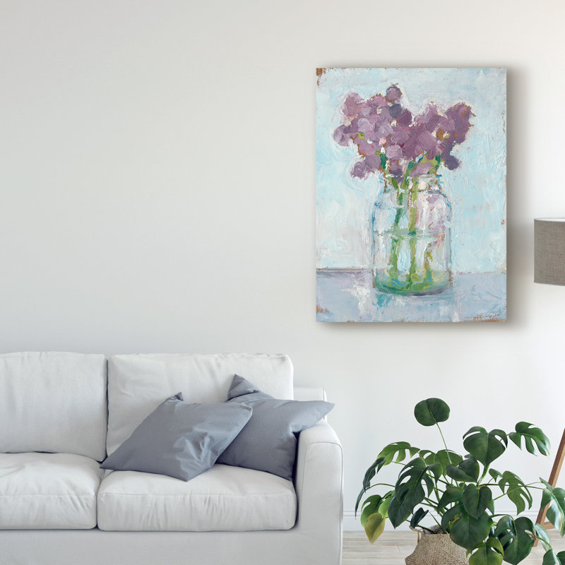« impressionniste floral study ii », reproduction sur toile tendue, H 19 po x l 14 po x P 2 po