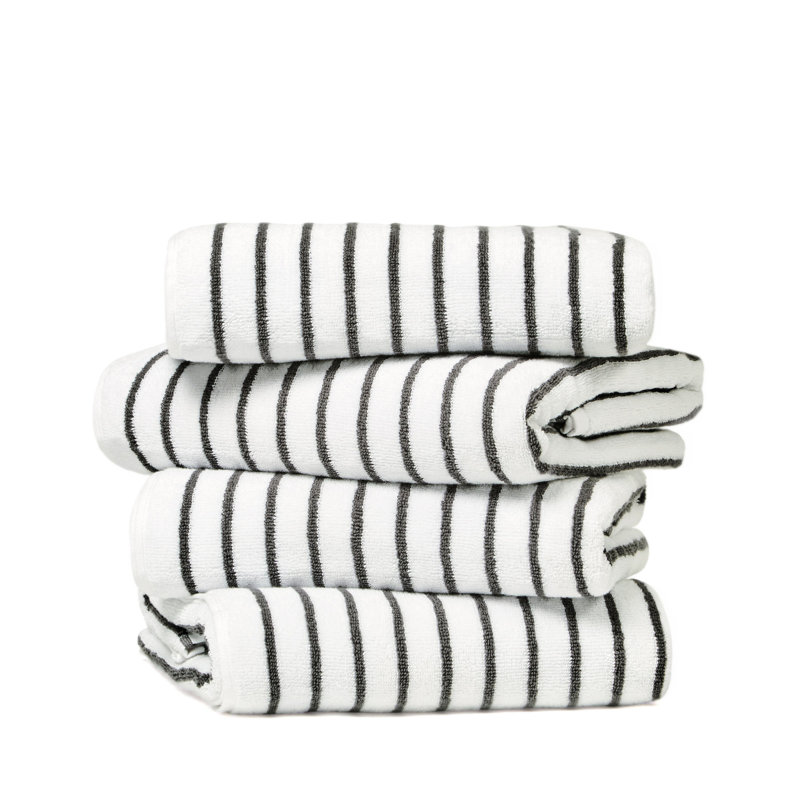 100% Cotton Cabana Beach Towel, Grey
