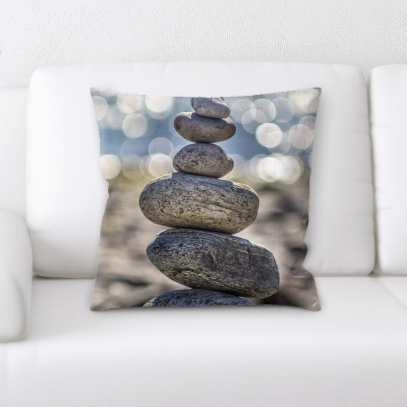 Coussin décoratif pierres