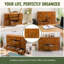 Wooden Apothecary Cabinet 12 Drawers, Vintage Desk Organiser