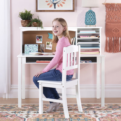 Kids Media Desk Hutch and Chair Set by Guidecraft