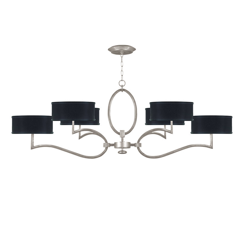 Allegretto 6 - Light Chandelier, Silver, Black