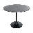 Elkton 5-Piece Dining Set With 35" Round MDF Table And 4 ABS Plastic Side Chair With Chrome Base Elkton Collection-1986855935