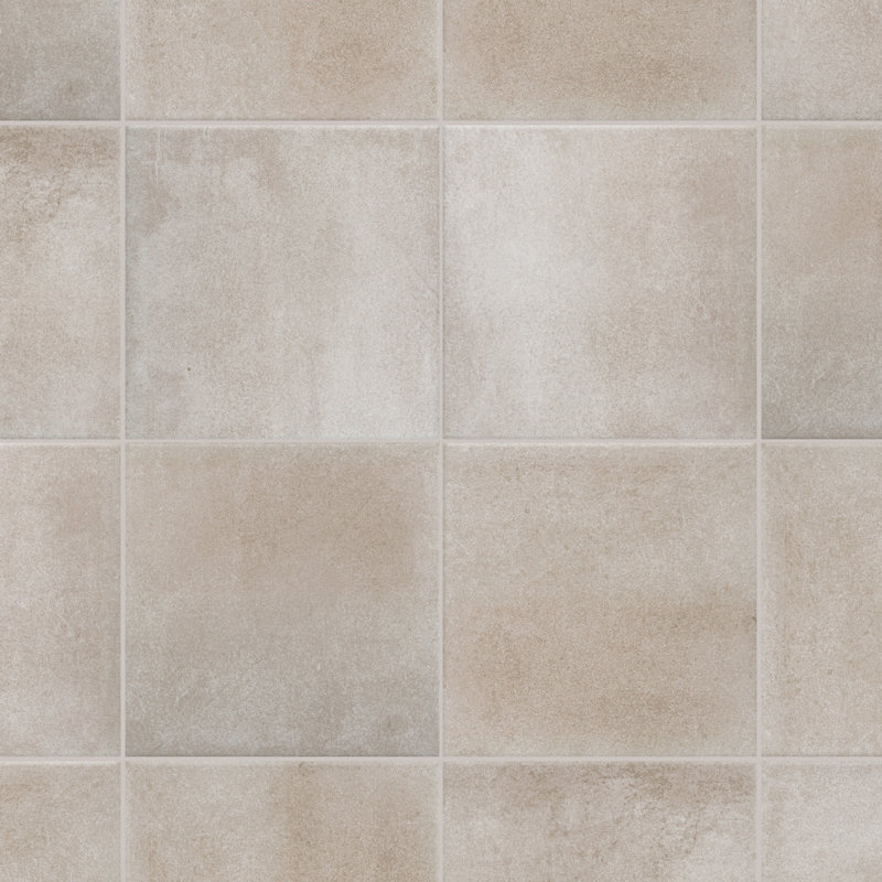 Carreau de porcelaine pour plancher et mur 6 po x 6 po Matter, Taupe