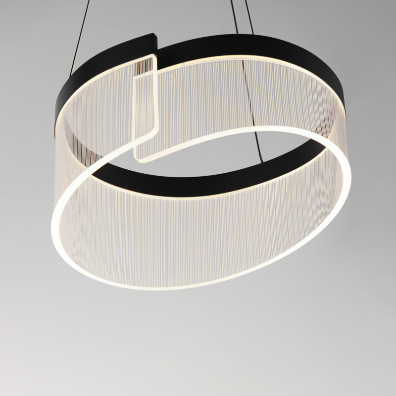Hamlin 1 - Light Black LED Geometric Pendant