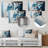 Ice Blue Daisy I Metal Wall Décor-894845616
