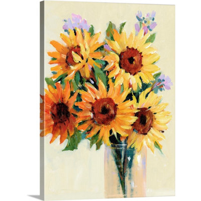 Fleurs fraîches coupées I, art mural sur toile