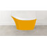 Amalfi Painted 64.25" x 31.25" Freestanding Soaking Bathtub in Volcanic Limestone™ with Overflow Hole