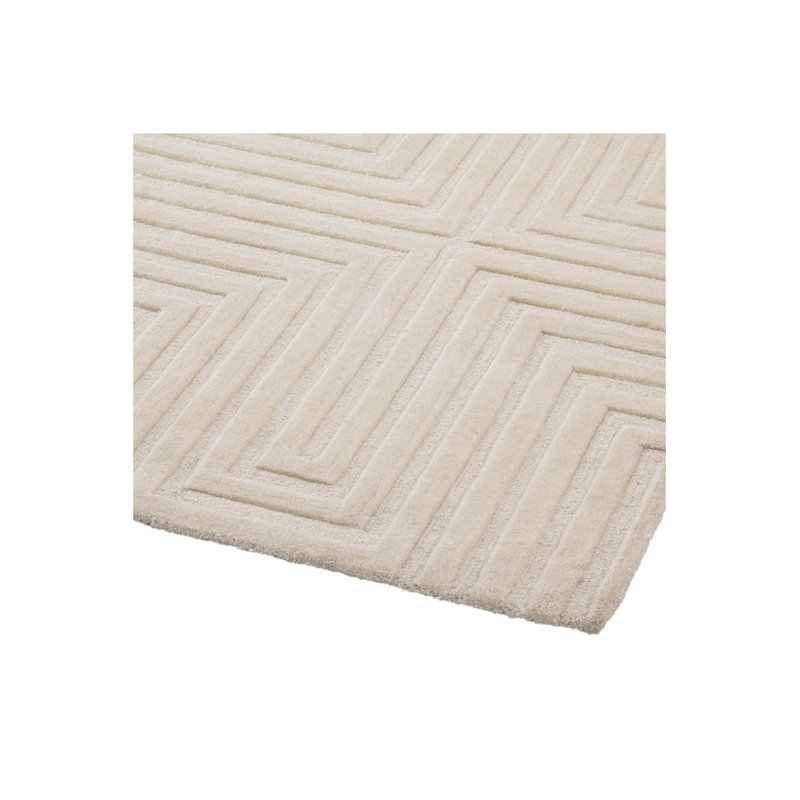 Breck Wool Geometric Area Rug, Rectangle 6'7" x 9'10"