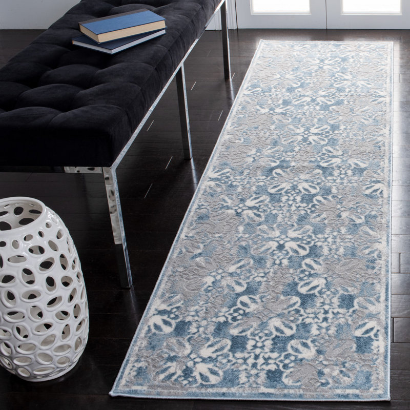 Mcmichael Performance Floral Rug, Runner 2'2" x 8'